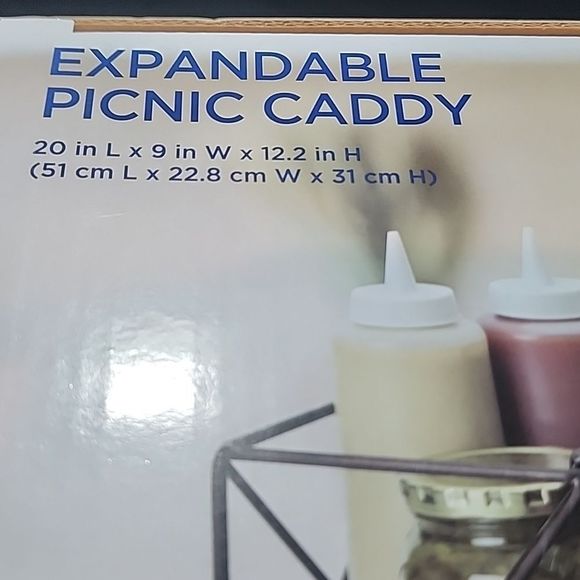 Gourmet Basics Antique Black Expandable Caddy - Picture 7 of 9